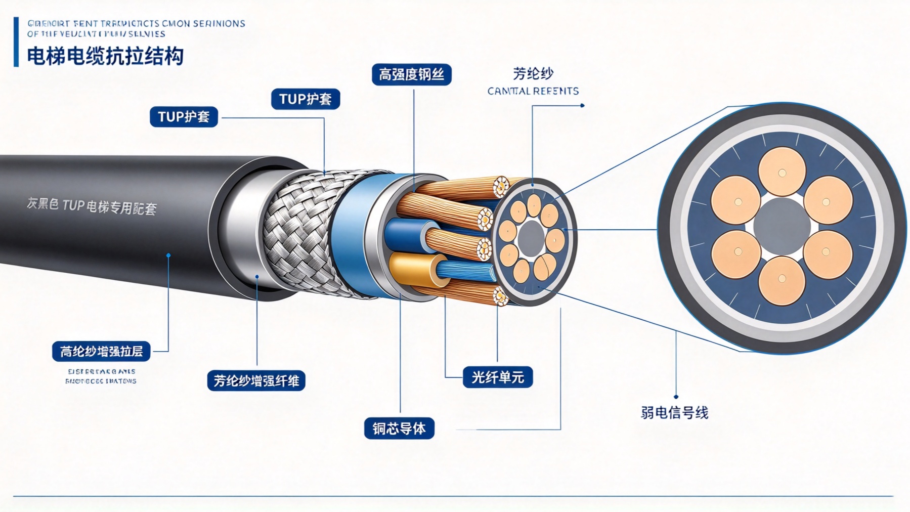 电梯电缆的抗拉结构有什么作用?