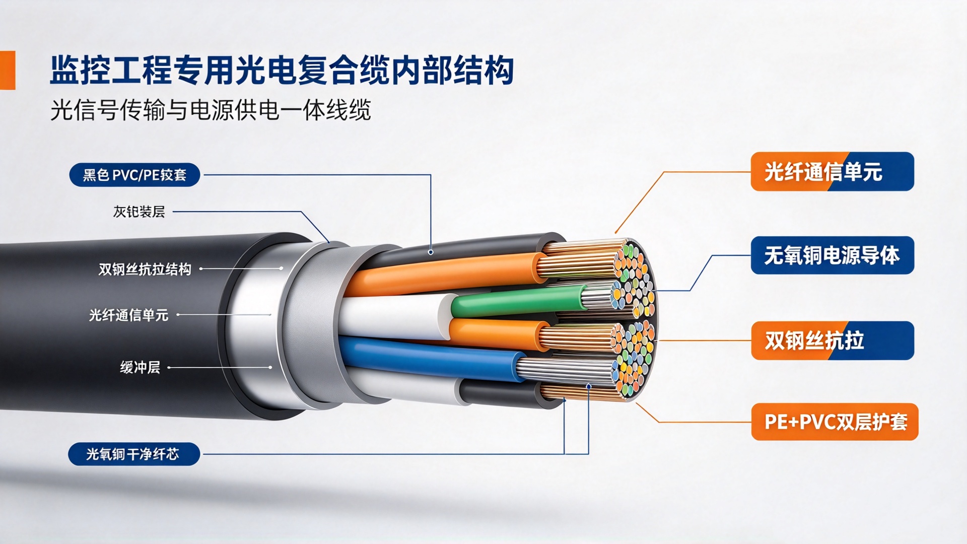 光电复合缆可以应用在监控工程吗?